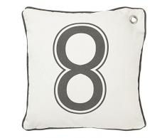 Dutch Decor Coussin Rudder 45x45 cm Gris foncé - Coussins Déco - Oreiller Décoratif - Déhoussable - Zippé