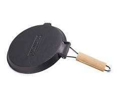 Echtwerk EW-GE-1235 PoÃªle Ã barbecue en fonte avec bande de barbecue â avec poignÃ©e en bois