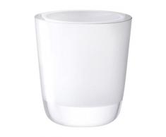 LSA International Otto Vase en Verre, Verre, Blanc, 18Â cm