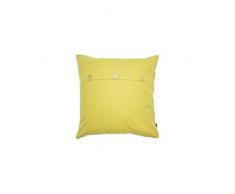ZONS Coussin 45x45cm 4 Couleurs + Rembourrage 450g (Jaune)