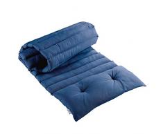 BAIN DE SOLEIL 60 x 180 CM COTON UNI PACIFIQUE INDIGO