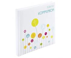 Hama Album Photo pour Communion 25 x 25 cm (Album de Communion, 50 Pages Vierges pour 100 Photos 10 x 15 carré) Livre dor coloré/Blanc