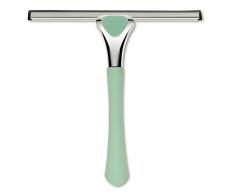 Kela Raclette de douche avec fixation murale, Vista, Acier inoxydable 18/10, 22,5 x 23,5 x 4 cm, 21836, Vert menthe