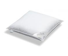 Prince Deluxe Comfort Oreiller en Duvet Medium Oreiller, Coton, Blanc, 80Â x 80Â x 20Â cm