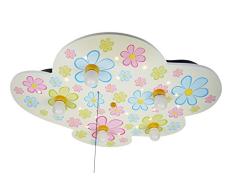 Niermann Standby 670 Plafonnier Bois, Fleurs, 74 x 57 x 7 cm
