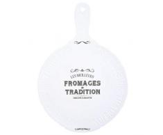 Easy Life 844DEGO Plateau Fromage, Porcelaine, Blanc, 26 cm
