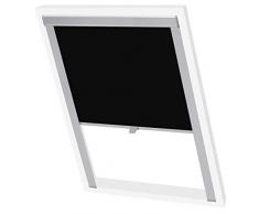 vidaXL 131291 Store Enrouleur occultant en Tissu pour fenêtre de Toit Velux 104 cm Noir Taille Unique