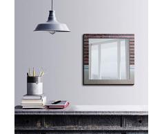 Bonamaison Décoration Murale Impression sur Miroir Encadré sur Toile, Dimensions: 50 x 50 Cm - Conçu et fabriqué en Turquie