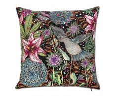 Nadja Wedin design en Velours Bleu â Housse de Coussin 48 X 48 cm, Multi