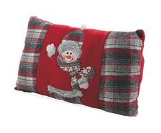 Galileo Casa 2195785 Polo Nord Coussin Bonhomme de Neige 50 x 33 cm, 350 g, Rouge