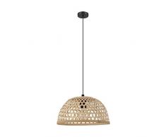 Eglo Lampe Noir Suspension 1 ampoule Ã 37 cm Noir