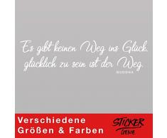 Graz Design Sticker Mural Motif Buddha Blanc 190 x 61 cm