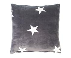 GÃ¶zze, avec Picots Structure Coussin DÃ©co 50Â x 50Â cm, Polyester, Anthracite, 50 x 50 x 10 cm