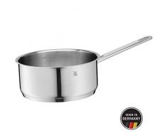 WMF Compact Cuisine Casserole 20 cm, sans couvercle, Marmite 2,5 L, Acier Inoxydable Cromargan poli, Graduation intérieure, Casserole Induction, Non revêtu