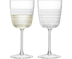 LSA International G1491â10â171 Groove Verre à vin 270 ml X 2 Clair,