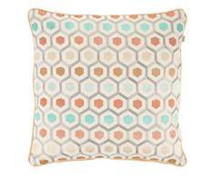 Dutch Decor Coussin Huik 45x45 cm Saumon - Coussins DÃ©co - Oreiller DÃ©coratif - DÃ©houssable - ZippÃ©