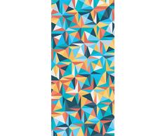 PeelitStickit ID-016Â 60Â Largeur x 130Â cm Hauteur Â«â¯Mondeâ¯Â» de Motif Abstrait Toile Murale Motif Papier Peint en Vinyle