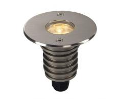 SLV encastrables sol DASAR HV Lampe dextÃ©rieur rond inox 316, 40Â Â°, 5Â W, Power LED, 3000Â K, IP67Â 233520