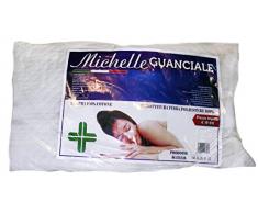 Viscio Trading Maison & Textiles Oreiller, 100% Coton, Blanc, 50Â x 80Â x 18Â cm