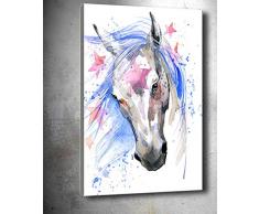 Bonamaison Peinture sur toile, multicolore, 30 x 40 cm - Conçu et fabriqué en Turquie