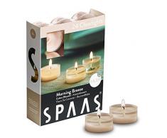 Spaas 24 Claires Parfumées Cire de Paraffine Gobelet Plastique Rose Flesh 38 mm x H 19 mm