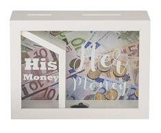 ootb 144318 Tirelire, Blanc, 20 x 15 cm