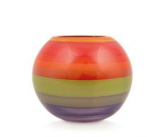 Angela neue Wiener Werkstaette Vase en Verre anoblit Forme de Boule, Verre, Multicolore, 14Â x 14Â x 14Â cm