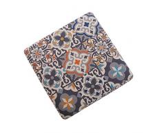 Versa Tabouret Cube Alfama DÃ©coration et Meubles Maison Unisexe (Multicolore) Taille Unique