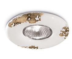 ferroluce rétro spot à encastrer avec GU10, blanc