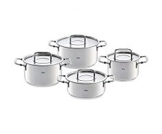 Fissler 086-112-04-000/0 Bonn Set de 4 casseroles en acier inoxydable KT16/20/24+BT20
