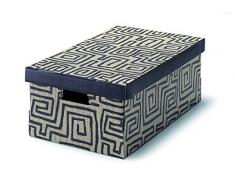 Voilà CRACâ¯. Boîte penderie, Carton, décor Ethnique, 51 x 31 x 20 cm