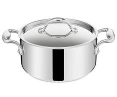 Lagostina ACCADEMIA LAGOFUSION Faitout INOX 26cm (6,6 L) + Couvercle Tous Feux Dont Induction Poignée rivetée Robuste Italie Garantie 25 Ans 011116031226