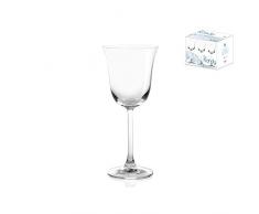H & H 1185122 Lot de 6 verres Ã vin en verre transparent Kandy Cl22