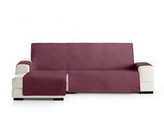 Eysa Oslo Housse, Microfiber, C/8 burdeaux-Gris, Chaise Longue 240 cm. Adapté aux canapés de 250 à 300 cm