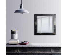 Bonamaison DÃ©coration Murale Impression sur Miroir EncadrÃ© sur Toile, Dimensions: 50 x 50 Cm - ConÃ§u et fabriquÃ© en Turquie