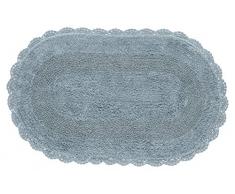 unocasa & Design Tapis de Bain Ovale Bleu pÃ©trole 50Â x 80Â cm