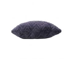 douceur dintÃ©rieur coussin 40x40cm imitation fourrure luxor navy