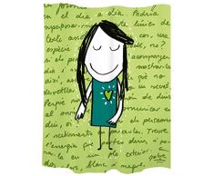 Laroom 11629 Rideau de Douche en Polyester Vert