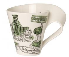 Villeroy & Boch Cities of the World Tasse à café Ruhr, 300 ml, Porcelaine Premium, Blanc/Multicolore
