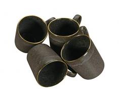 Creatable 20463 Série GOLD STONE, set vaisselle, tasse à café 4 pièces