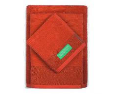 United Couleurs of Benetton. - Serviette pour lavabo 30 x 50 + 50 x 90 + 70 x 140 cm Rouge