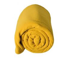 Artémis Couverture Polaire Confort Polyester Bouton dOr 220 x 240 cm