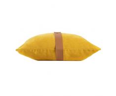 douceur dintérieur coussin dehoussable 40x40cm velours milleray jaune