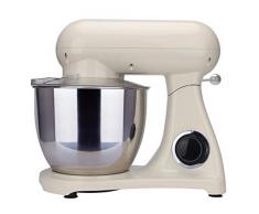 Robot patissier multifonction design Vintage 1800W bol acier inox 6.5L ELTON Ivoire crème
