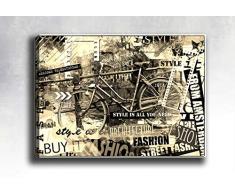 Bonamaison Peinture sur toile, multicolore, 40 x 60 cm - Conçu et fabriqué en Turquie