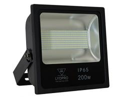 LYO projecteur lED sMD extra-plat intÃ©grÃ©, 200Â W, noir, 37Â x 37Â cm