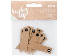 Kaisercraft Lucky Dip Kraft fanions W/oeillet 1Â .5-inch x 2