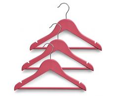 Zeller Cintre Bois, Vert, 30,5Â x 19Â x 3,5Â cm, Bois, Spiced Coral, 30.5 x 19 x 3.5 cm