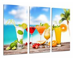 Tableau Moderne Photographique, Impression sur bois, Bar, Restaurant, Jus de fruits et de liqueur, Mojito, Espirituosa, 97 x 62 cm, ref. 26984