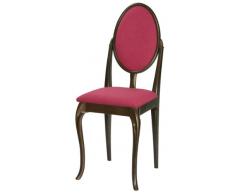 High Street Design Lot de 4 chaises de salle à manger en bronze avec Cabriole et fuchsia Tissu Coussins